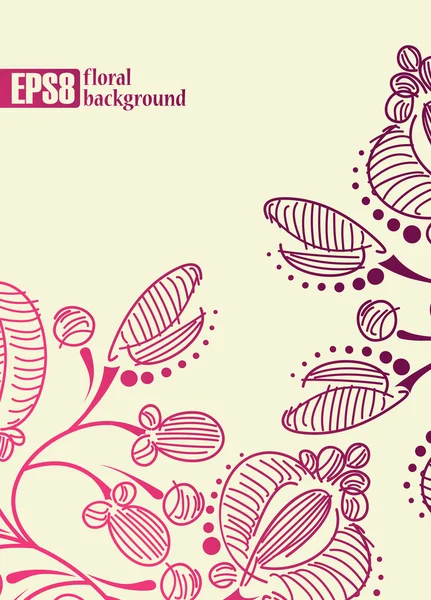 Fundo floral — Vetor de Stock