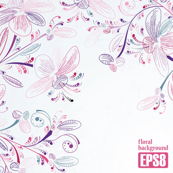 Fondo floral — Vector de stock