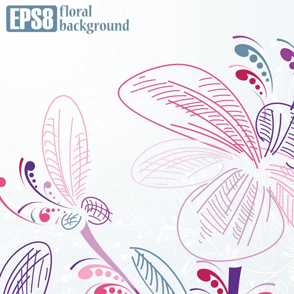 Floral background — Stock Vector