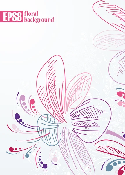 Fondo floral — Vector de stock