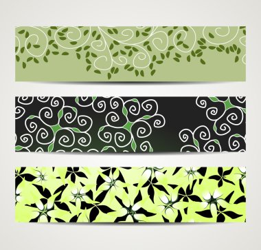 çiçek desenli ile banner