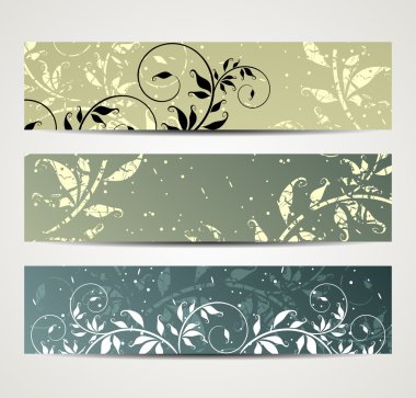 çiçek desenli ile banner