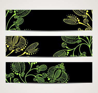 çiçek desenli ile banner