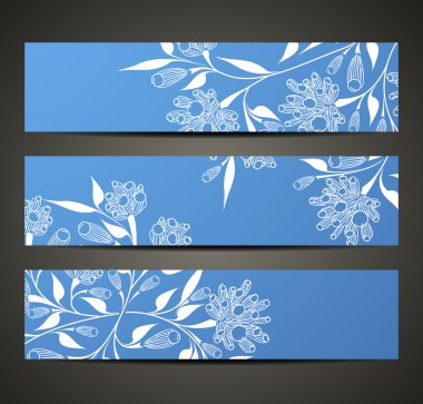 çiçek desenli ile banner