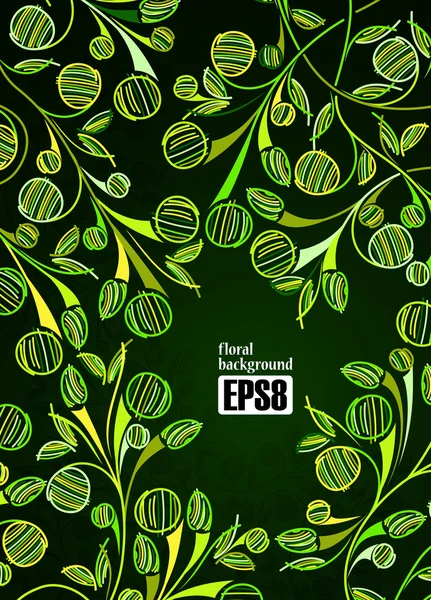 Fundo floral — Vetor de Stock