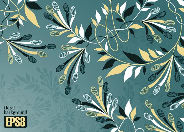 Fondo floral — Vector de stock