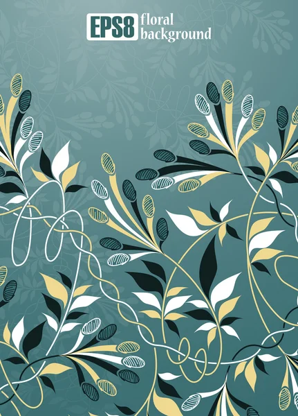 Fundal floral — Vector de stoc