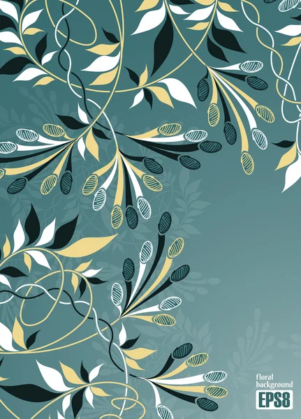 Fondo floral — Vector de stock