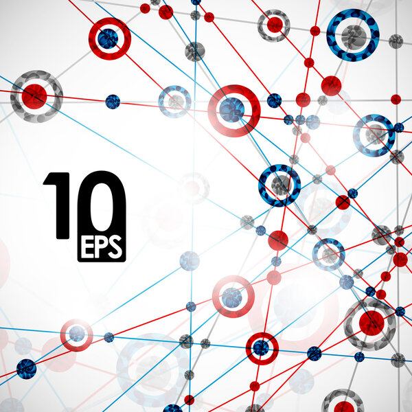 Molecular structure, abstract background