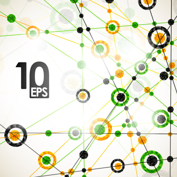 Molecular structure, abstract background