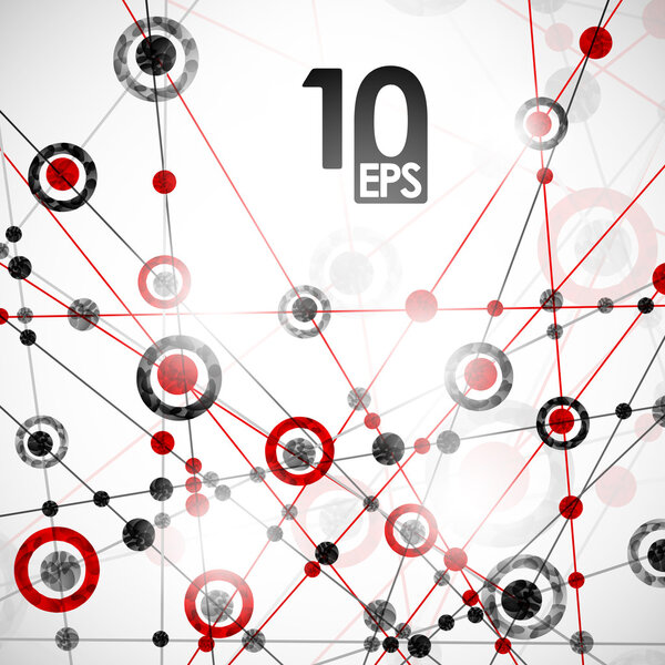 Molecular structure, abstract background