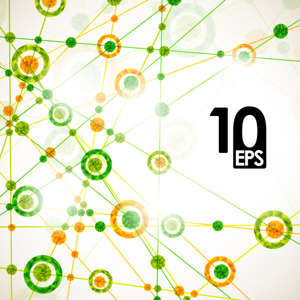 Molecular structure, abstract background