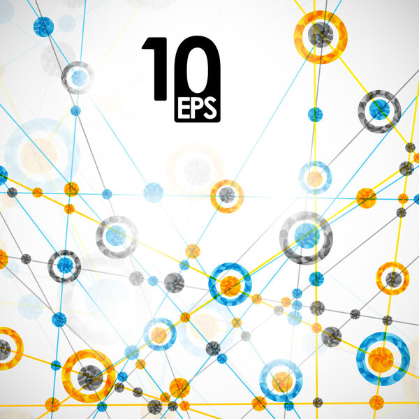 Molecular structure, abstract background