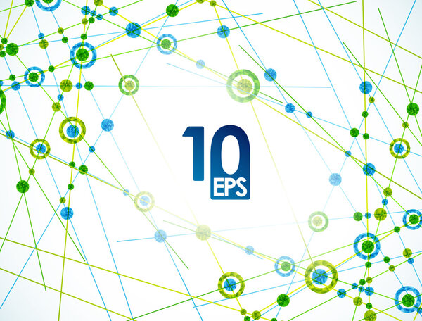 Molecular structure, abstract background