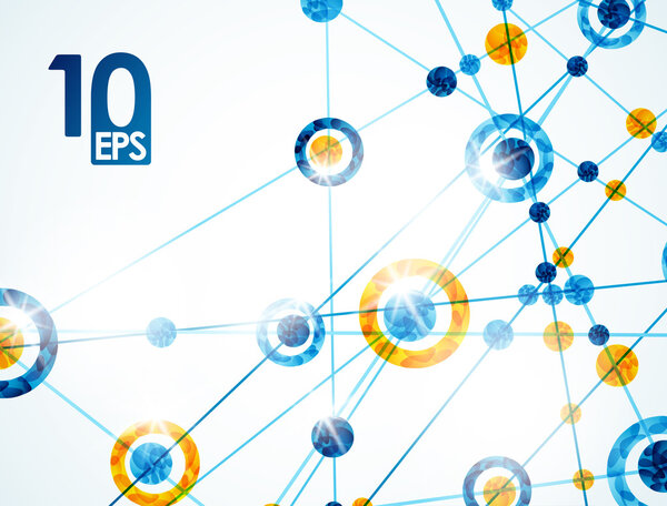 Molecular structure, abstract background