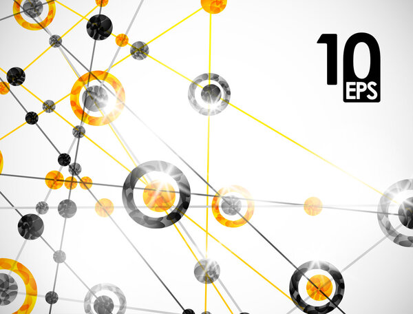 Molecular structure, abstract background