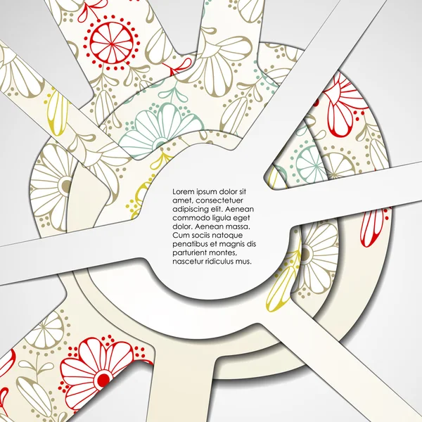 Multi gelaagde abstracte achtergrond — Stockvector