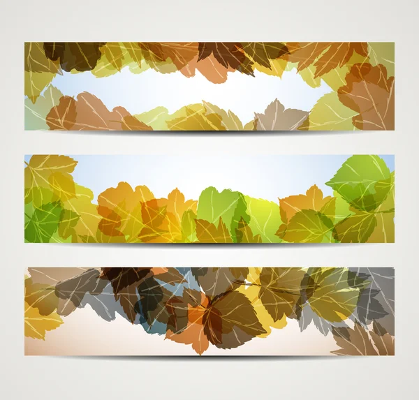 Autumn banner — Stock Vector