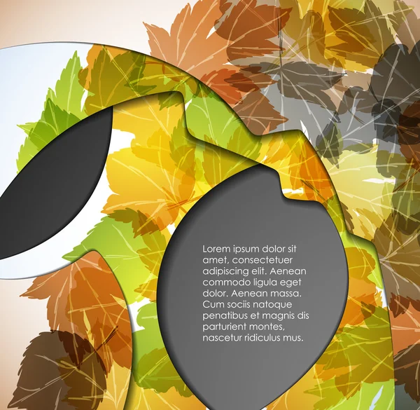 Fond d'automne multicouche — Image vectorielle