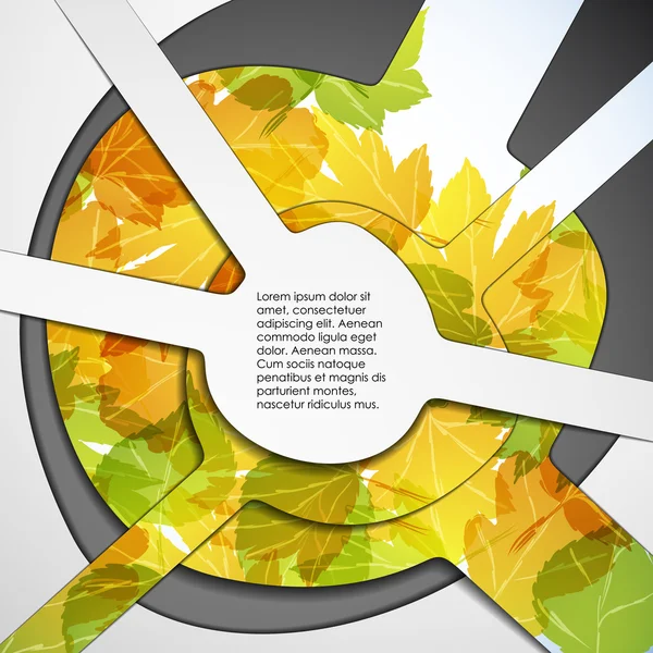 Multi layered autumn background — Stock Vector