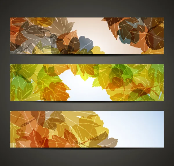 Autumn banner — Stock Vector