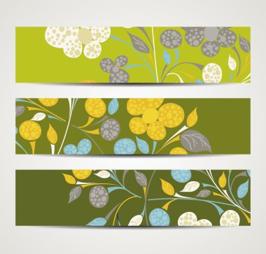 çiçek desenli ile banner