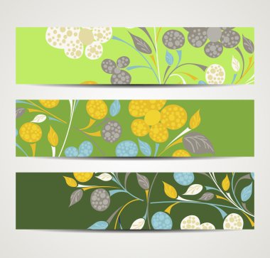 çiçek desenli ile banner