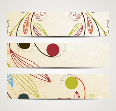 çiçek desenli ile banner