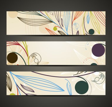 çiçek desenli ile banner