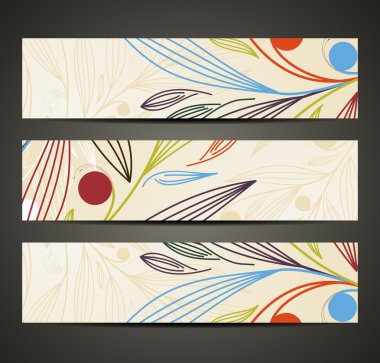 çiçek desenli ile banner