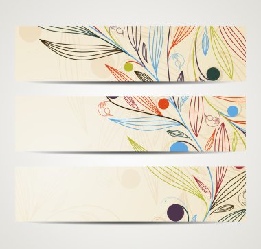 çiçek desenli ile banner