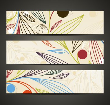 çiçek desenli ile banner