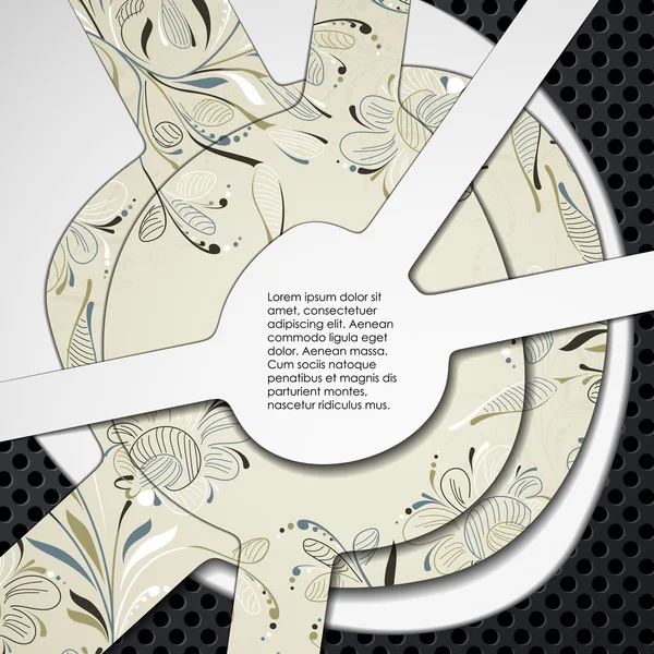 Multi gelaagde abstracte achtergrond — Stockvector