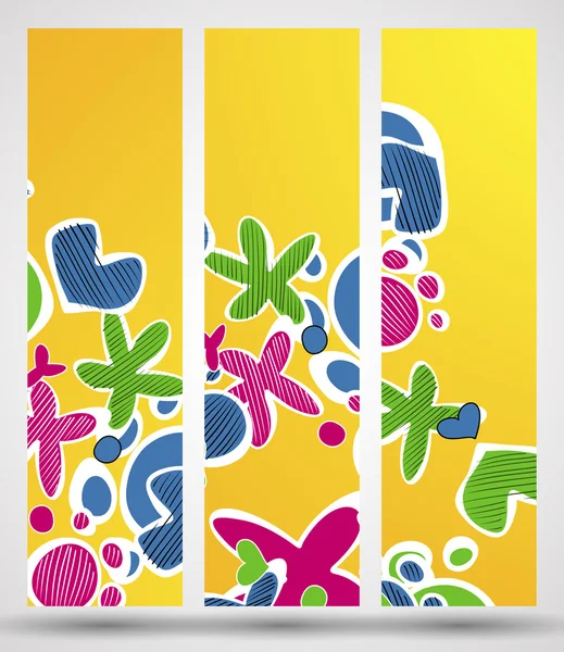 Banner with abstract pattern — Stock Vector