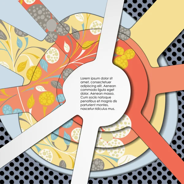 Multi gelaagde abstracte achtergrond — Stockvector