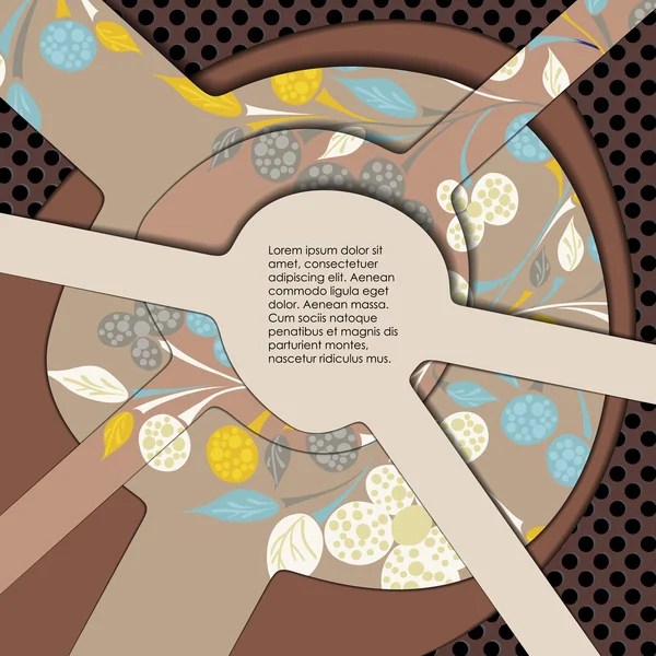 Multi gelaagde abstracte achtergrond — Stockvector