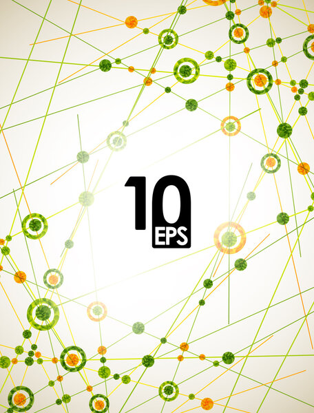 Molecular structure, abstract background