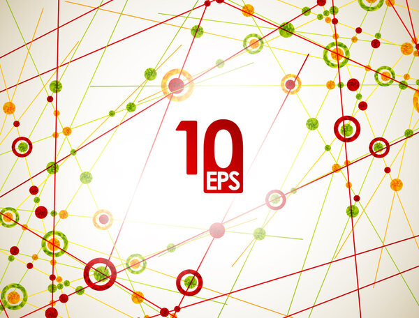 Molecular structure, abstract background