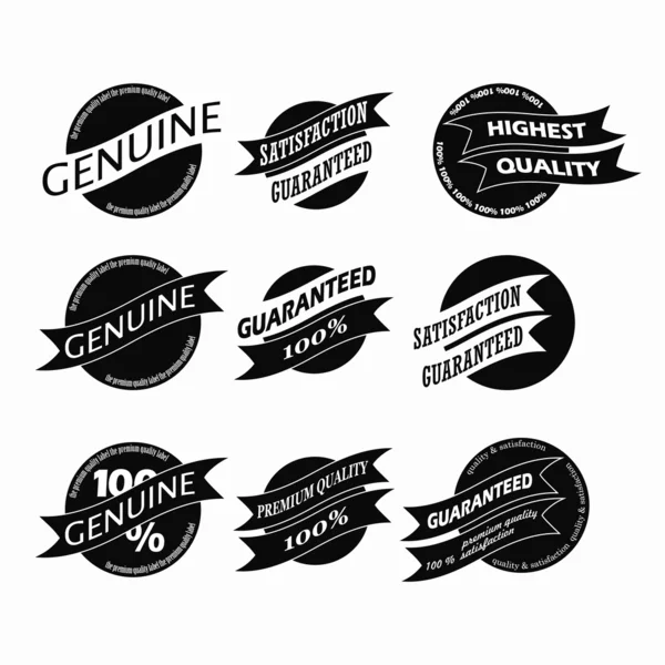 Vintage retro pictogrammen en labels — Stockvector