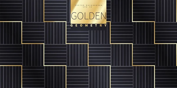 Χρυσό γεωμετρικό αφηρημένο μοτίβο. Πολυτελές χρυσό γραμμικό στολίδι. Σχεδιασμός υψηλής ποιότητας για ταπετσαρίες, μεταξωτά υφάσματα και διακοσμητικά. Εικονογράφηση διανύσματος. — Διανυσματικό Αρχείο
