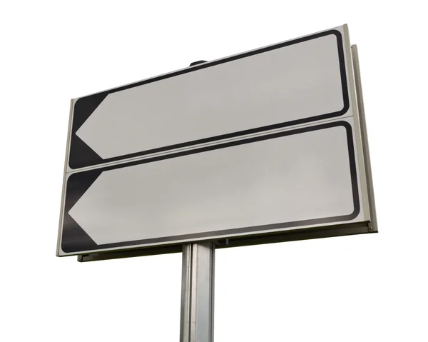 Road sign on a white background. — Stock Photo, Image