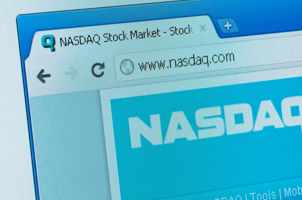 Pagina iniziale di NASDAQ — Foto Stock