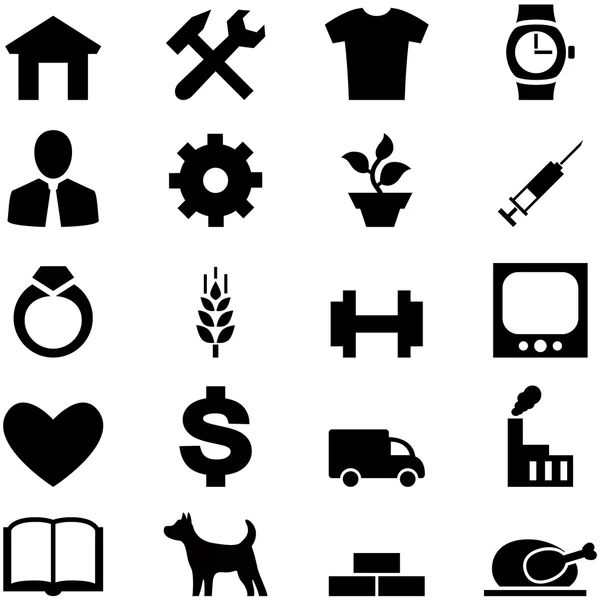 Set icons for web, mobile and other design — Stock Vector