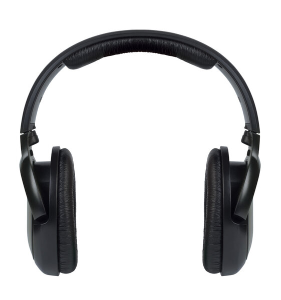 Auriculares inalámbricos aislados sobre fondo blanco. — Foto de Stock