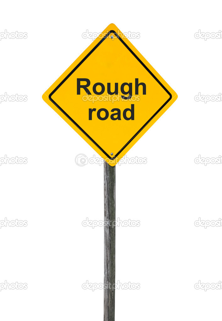 rough road sign stock photo c borysshevchuk 21901951 https depositphotos com 21901951 stock photo rough road sign html