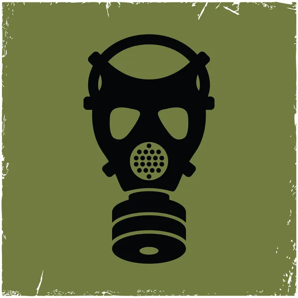 gaz maskesi çizikler etkisi ile eski arka plan üzerinde.
