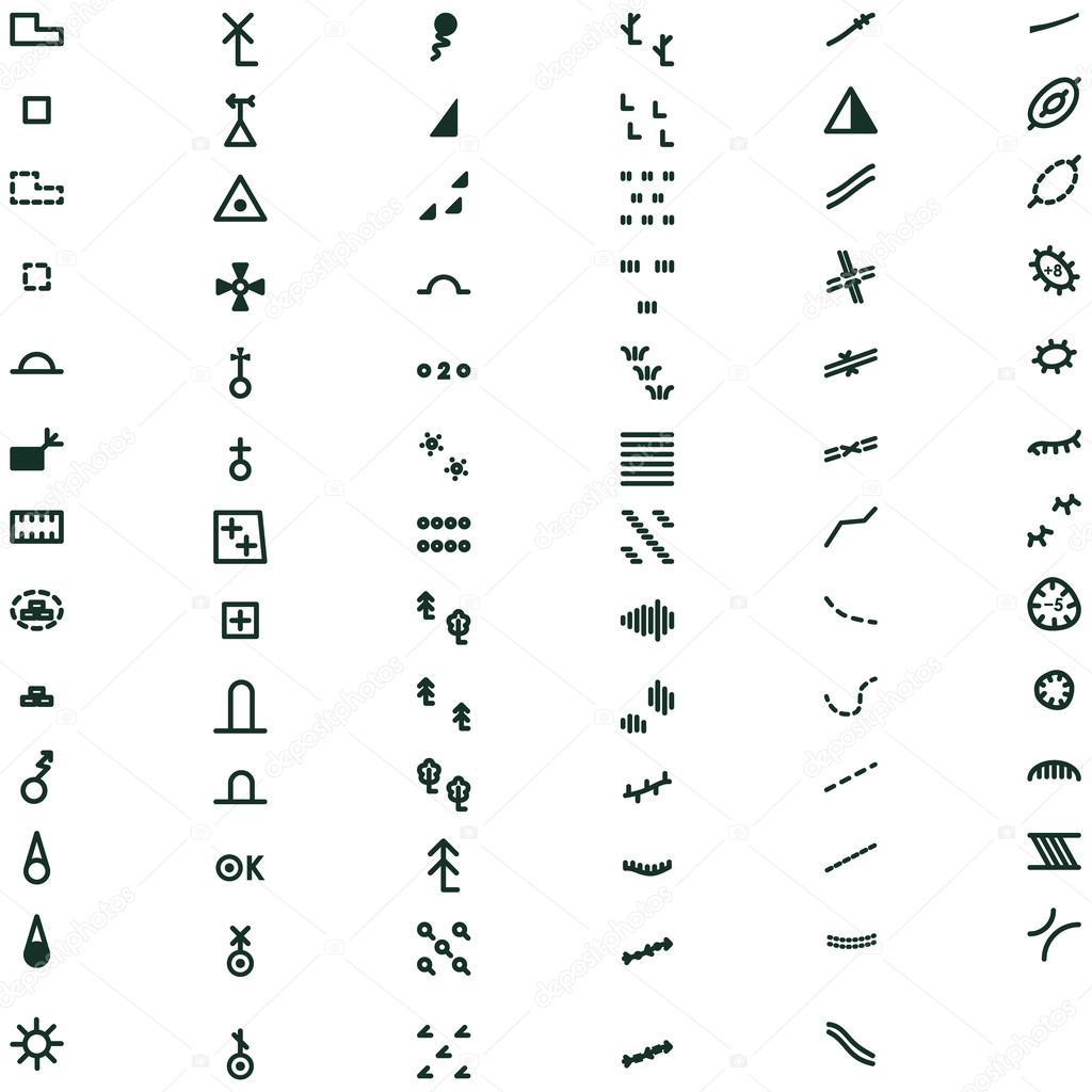 Kartensymbole Landkarte | Griechenland Karte