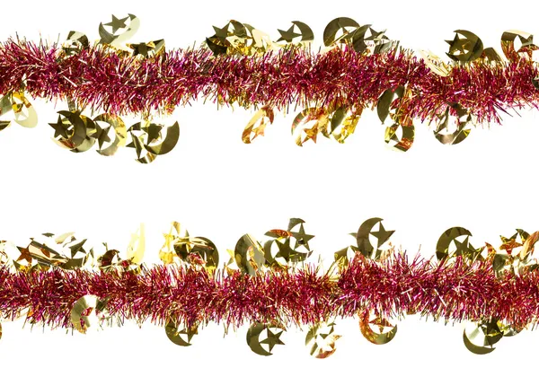 Christmas artificial tinsel decoration — Stock Photo, Image