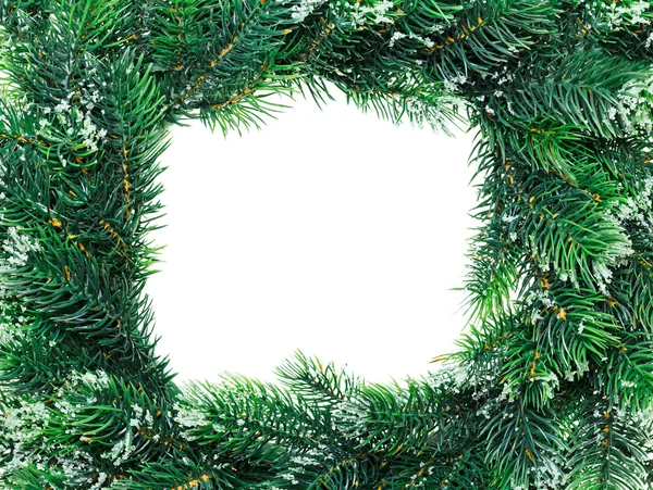 Christmas wreath framework, isolated on white — Stock Photo, Image