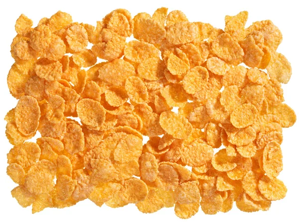 Corn flakes food ingredient background — Stock Photo, Image